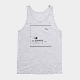 Funny Definition Art - Cats - Grey Tank Top